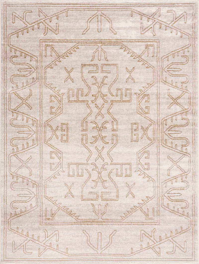 Divya Cream Tribal Performance Rug