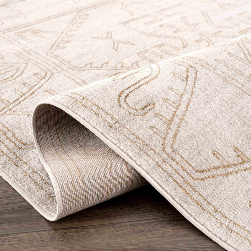 Divya Cream Tribal Performance Rug