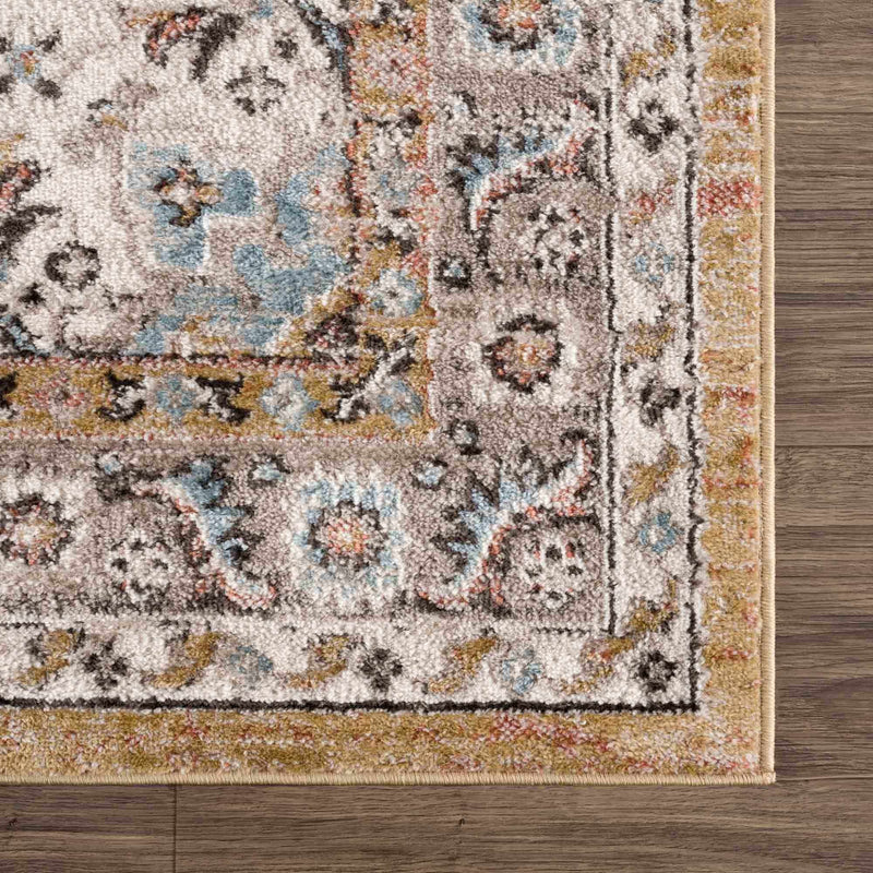 Albie Gold & Beige Area Rug