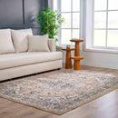 Albie Gold & Beige Area Rug