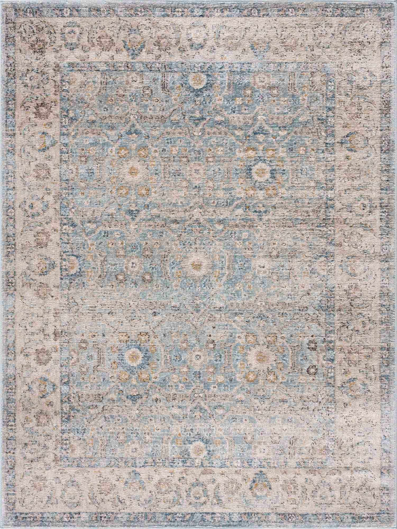 Anana Silver Blue & Beige Area Rug