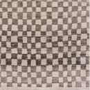 Benjy Cream & Charcoal Checkered Area Rug