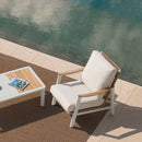 Riesling 4-Piece Wicker And Teak Living Room Set by Outdoor-USA®