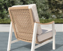 Riesling 4-Piece Wicker And Teak Living Room Set by Outdoor-USA®