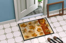 Fall Autumn Leaves Doormat Indoor Outdoor 24H X 36W Front Door Mat Rugs for Entryway, Non Slip Washable Low Pile,