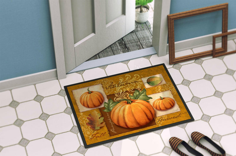 Fall Harvest Pumpkins Indoor or Outdoor Mat 24x36 PTW2006JMAT