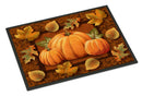Pumpkins and Fall Leaves Doormat Indoor Outdoor 18H X 27W Front Door Mat Rugs for Entryway, Non Slip Washable