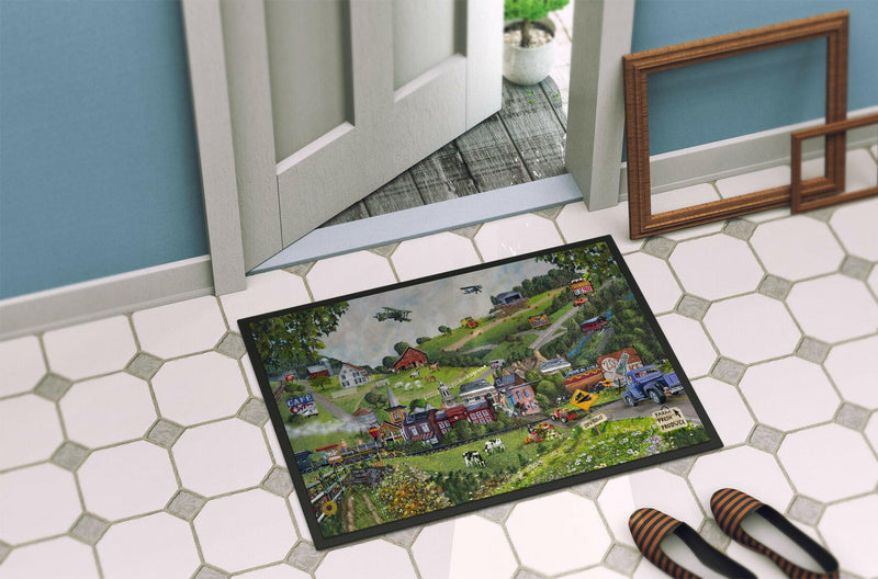 Summer in Small Town USA Indoor or Outdoor Mat 24x36 PTW2012JMAT