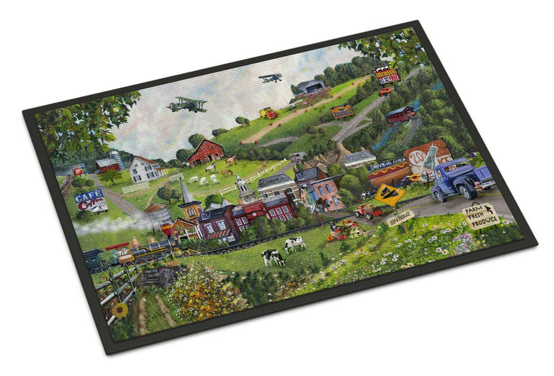 Summer in Small Town USA Indoor or Outdoor Mat 24x36 PTW2012JMAT