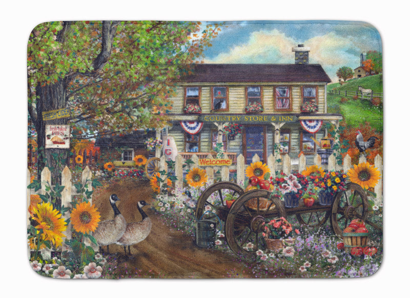 Sunflowers and The Old Country Store Machine Washable Memory Foam Mat PTW2016RUG