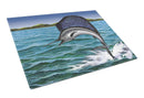 Blue Marlin Glass Cutting Boards – Durable, Decorative Kitchen Art Large PTW2037LCB