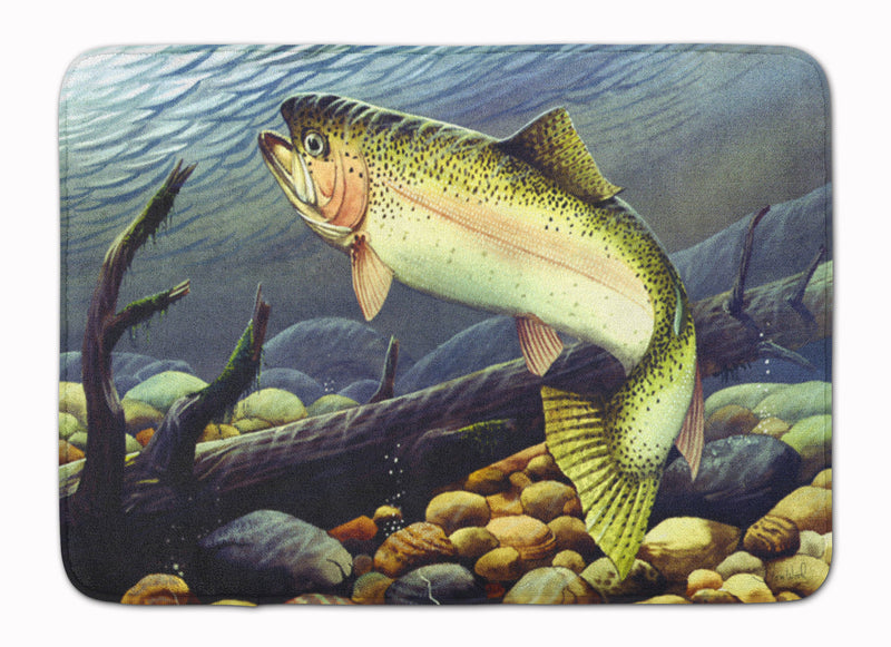 Rainbow Trout Machine Washable Memory Foam Mat PTW2039RUG