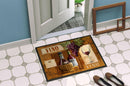 Vino Wine Doormat Indoor Outdoor 24H X 36W Front Door Mat Rugs for Entryway, Non Slip Washable Low Pile,