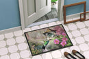 Garden Gazebo Hummingbird Doormat Indoor Outdoor 24H X 36W Front Door Mat Rugs for Entryway, Non Slip Washable Low Pile,