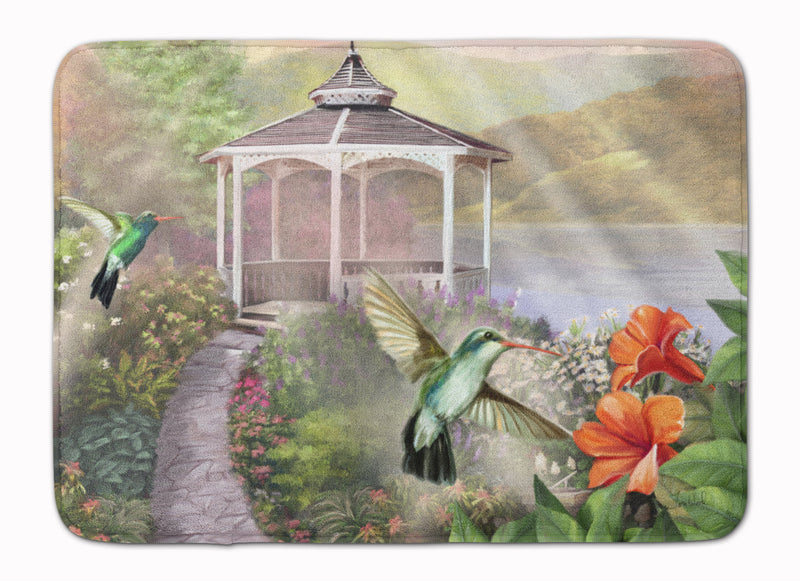 Garden Gazebo Hummingbird Duo Machine Washable Memory Foam Mat PTW2053RUG