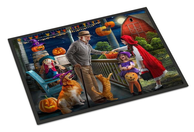 Halloween at Grandpa's Golden Retriever Indoor or Outdoor Mat 24x36 PTW2072JMAT