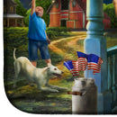 4th of July at Grandpa's USA Dish Drying Mat – Absorbent, Artistic Kitchen Essentials PTW2073DDM