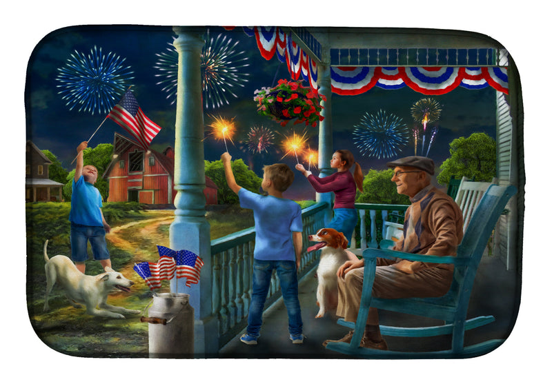 4th of July at Grandpa's USA Dish Drying Mat PTW2073DDM