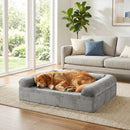 Cooling Gel Memory Foam Dog Bed for Medium Dogs with Washable Cover
