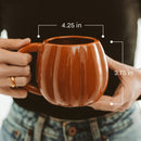 Orange Pumpkin 19 oz Figural Coffee Mug by Sweet Water Decor