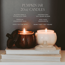 Hello Fall Soy Candle - Amber Glass Pumpkin Jar - 20 oz by Sweet Water Decor