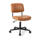 PU Leather Adjustable Office Chair Swivel Task Chair with Backrest by LJGDeals