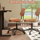 PU Leather Adjustable Office Chair Swivel Task Chair with Backrest by LJGDeals