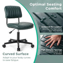 PU Leather Adjustable Office Chair Swivel Task Chair with Backrest by LJGDeals