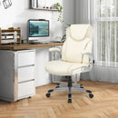 Ergonomic Office PU Leather Executive Chair with Flip-up Armrests and Rocking Function by LJGDeals