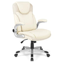 Ergonomic Office PU Leather Executive Chair with Flip-up Armrests and Rocking Function by LJGDeals
