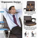 Swivel Ergonomic Office Chair Computer Desk Chair with Wheels-Brown by LJGDeals