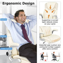 Ergonomic Office PU Leather Executive Chair with Flip-up Armrests and Rocking Function by LJGDeals