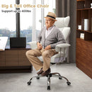 Big and Tall Executive Office Desk Chair with Footrest by LJGDeals