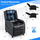 PU Leather Massage Gaming Recliner Chair with Side Pockets by DirectDeals
