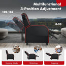 PU Leather Massage Gaming Recliner Chair with Side Pockets by LJGDeals