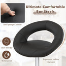 Height Adjustable Bar Stools Set of 2 with Hollow Back and Footrest by LJGDeals