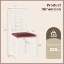 PU Leather Upholstered Wood Dining Chairs Set of 2 by LJGDeals