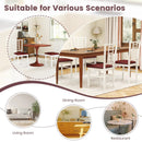 PU Leather Upholstered Wood Dining Chairs Set of 2 by LJGDeals