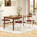 PU Leather Upholstered Wood Dining Chairs Set of 4 by LJGDeals