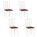 PU Leather Upholstered Wood Dining Chairs Set of 4 by LJGDeals