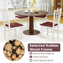PU Leather Upholstered Wood Dining Chairs Set of 4 by LJGDeals