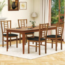 PU Leather Upholstered Wood Dining Chairs Set of 4 by LJGDeals