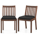 PU Leather Upholstered Dining Chair with Padded Seat Set of 2-Espresso by LJGDeals