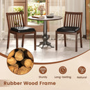 PU Leather Upholstered Dining Chair with Padded Seat Set of 2-Espresso by LJGDeals