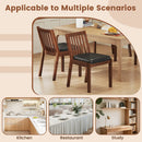 PU Leather Upholstered Dining Chair with Padded Seat Set of 2-Espresso by LJGDeals