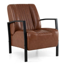 Upholstered Accent Chair with Padded Seat and Armrests by LJGDeals
