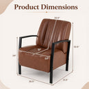 Upholstered Accent Chair with Padded Seat and Armrests by LJGDeals