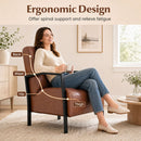 Upholstered Accent Chair with Padded Seat and Armrests by LJGDeals