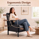 Upholstered Accent Chair with Padded Seat and Armrests by LJGDeals