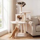 44 Inch Tall Kitten Tower with Condo and 2 Plush Perches